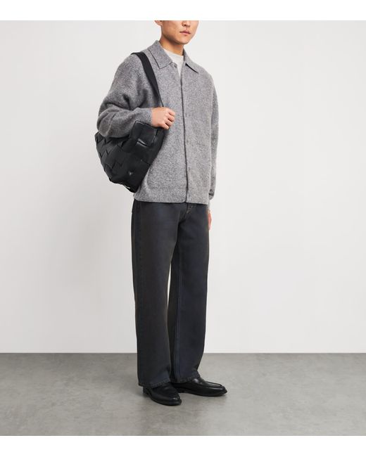 Jonathan Simkhai Gray Wool Heathered Cardigan for men