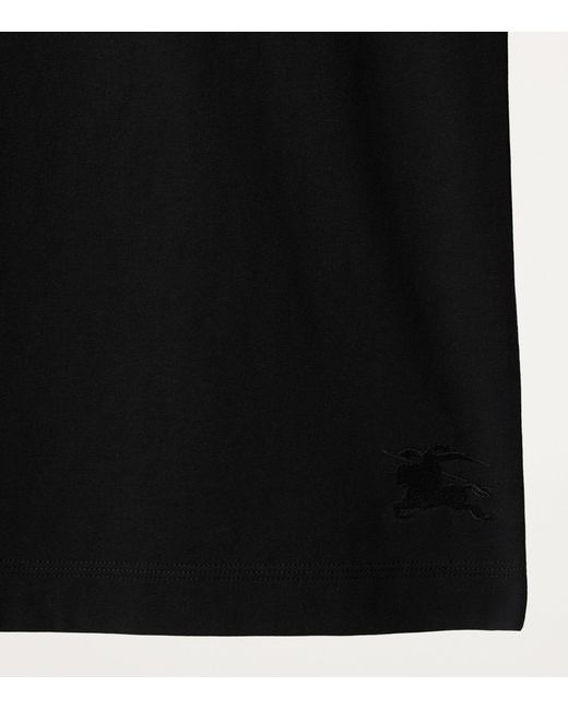 Burberry Black Cotton T-shirt Mini Dress