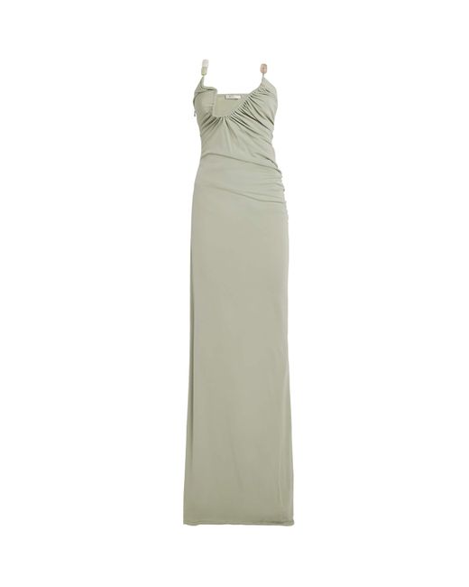 Christopher Esber Green Strapless Odessa Arced Gown