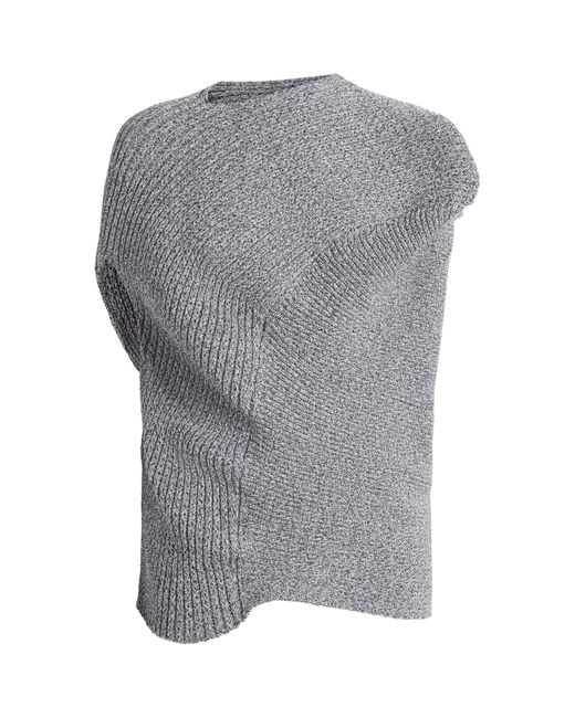 Issey Miyake Gray Found Stone Knitted Top