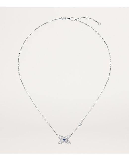 Chaumet Metallic Diamond And Sapphire Jeux De Liens Necklace