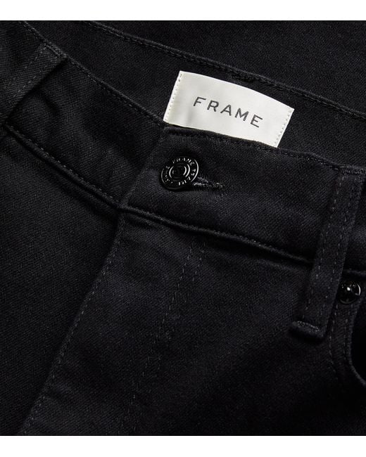 FRAME Black Le Slim Palazzo Wide-Leg Jeans