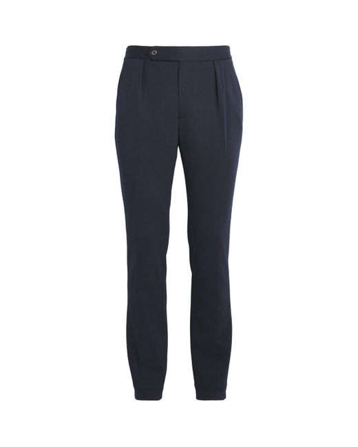 Polo Ralph Lauren Blue Double-Knit Tailored Trousers for men