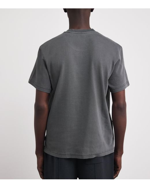 PAIGE Gray Cotton Short-Sleeve T-Shirt for men