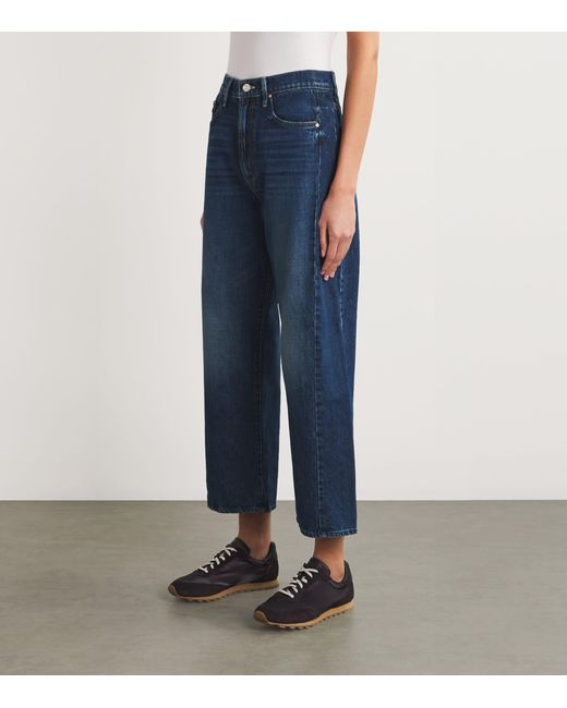Mother Blue The Half-Pipe Wide-Leg Jeans