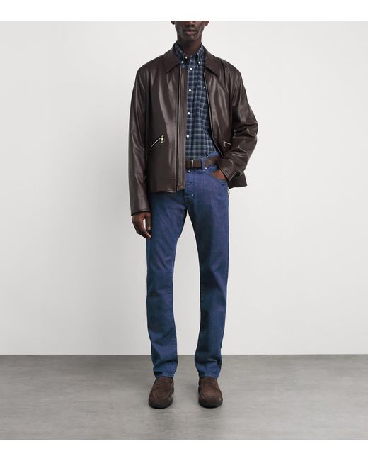 Jacob Cohen Blue Bard Straight Jeans for men