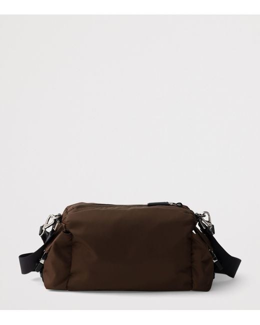 Prada Black Re-Nylon And Leather Explore Shoulder Bag for men