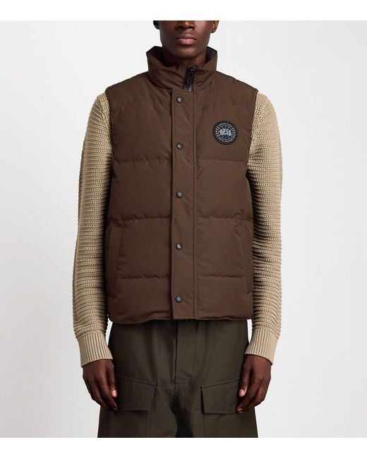 Canada Goose Brown Garson Puffer Gilet for men
