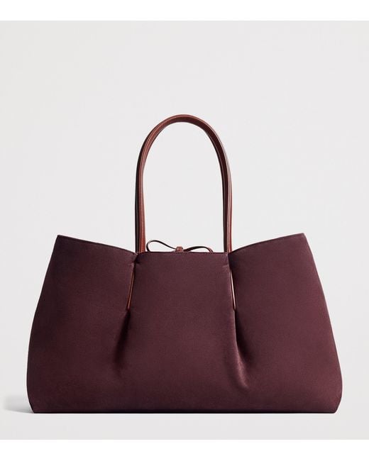 Bottega Veneta Red Leather Reversible Pinacoteca Tote Bag