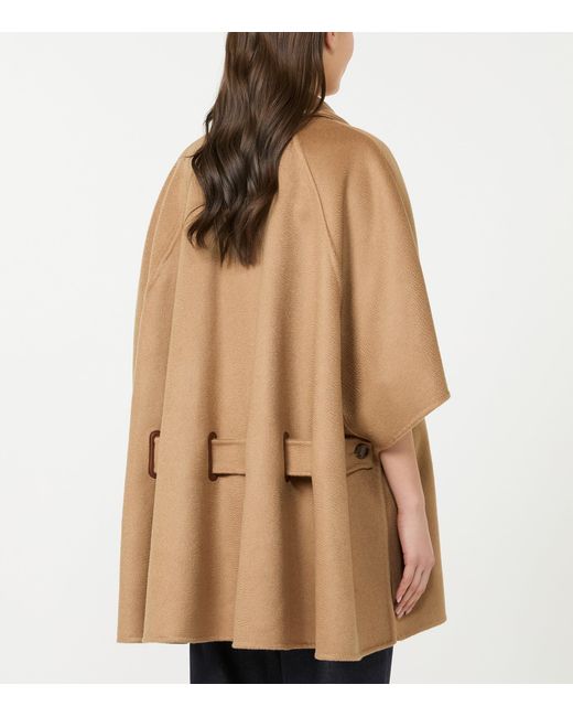 Max Mara Natural Cashmere Oversized Cape