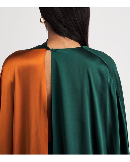 Roksanda Multicolor Silk Neolitsea Midi Dress