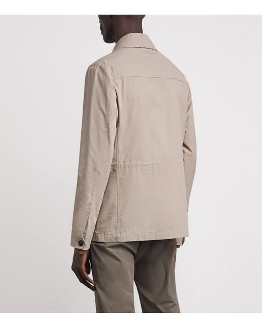 Pal Zileri Natural Cotton-Blend Field Jacket for men