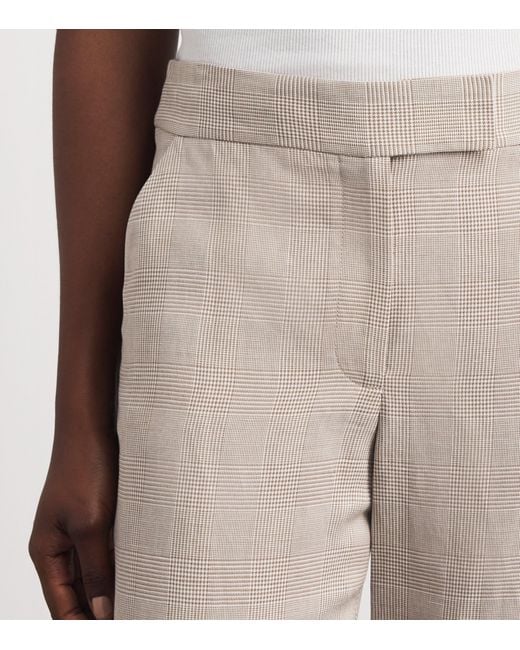 Veronica Beard Gray Plaid Broderick Trousers