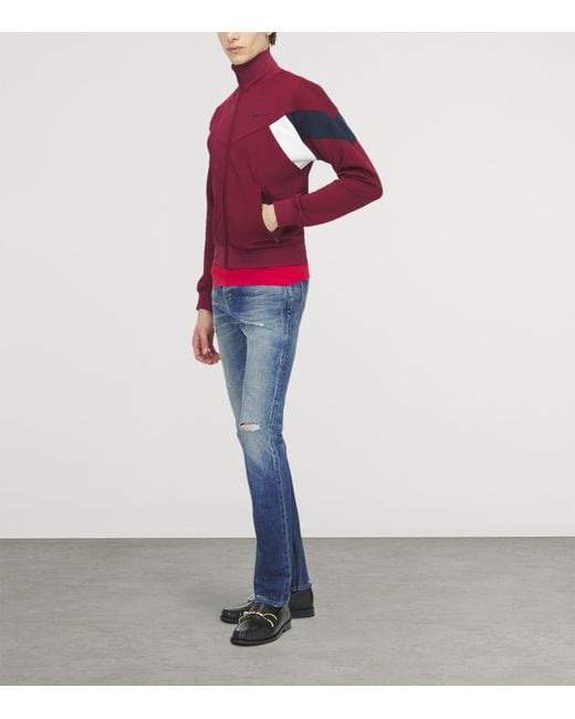 McQueen Red Logo Track Jacket for men