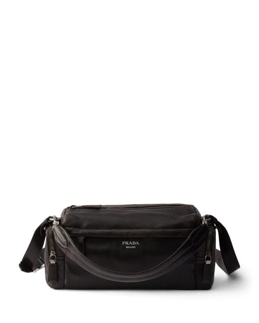 Prada Black Nappa Leather Shoulder Bag for men