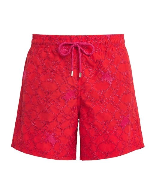 Vilebrequin Embroidered Turtle Mistral Swim Shorts for men