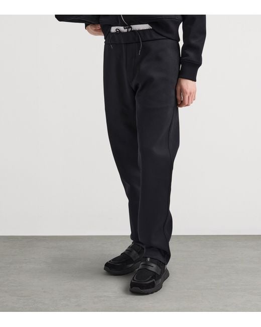 Prada Black Leather-Mesh Sneakers for men