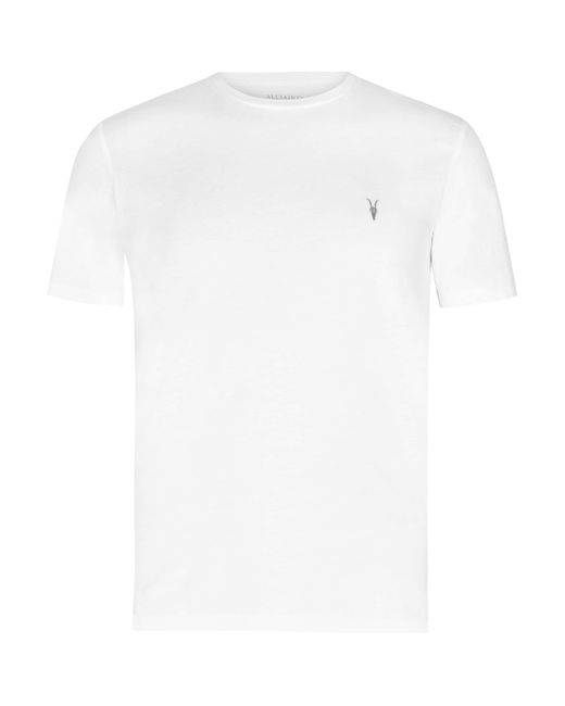 AllSaints White Organic Cotton Tonic T-Shirt for men