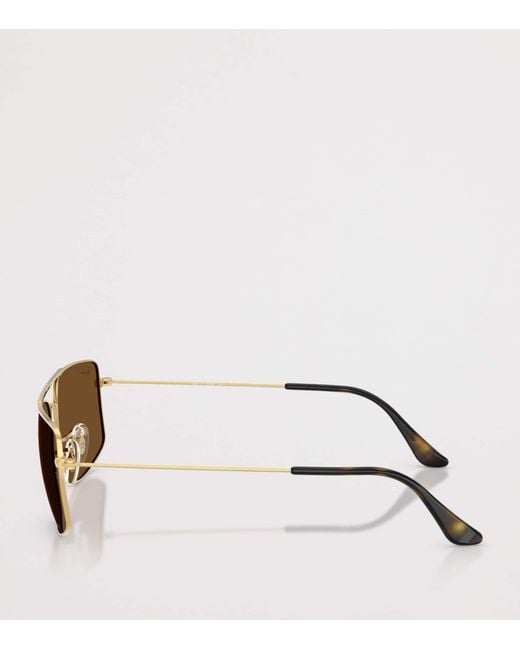 Ray-Ban Metallic Square Explorer Iii Sunglasses