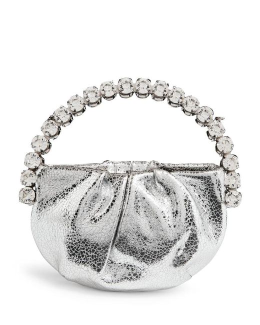 L'ALINGI Metallic Micro Leather Eternity Clutch