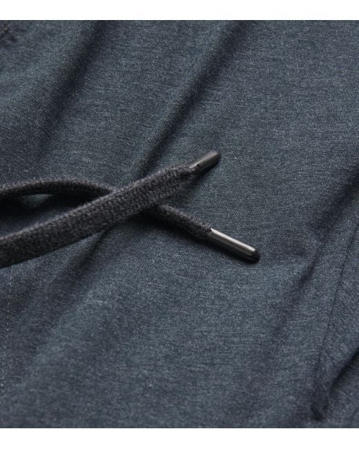 Derek Rose Blue Micromodal Zipped Hoodie for men