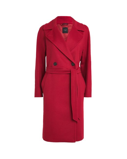 Weekend by Maxmara Red Cashmere Lunar New Year Overcoat