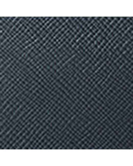 Serapian Blue Leather Double Evolution Briefcase for men