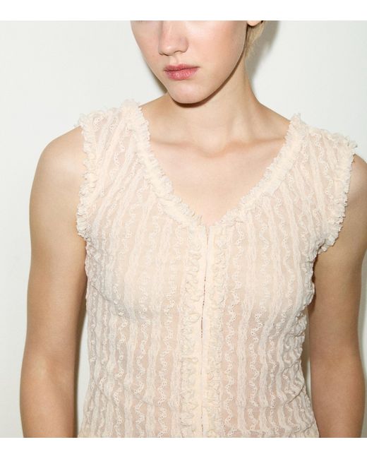 MAX&Co. Natural Lace Tank Top