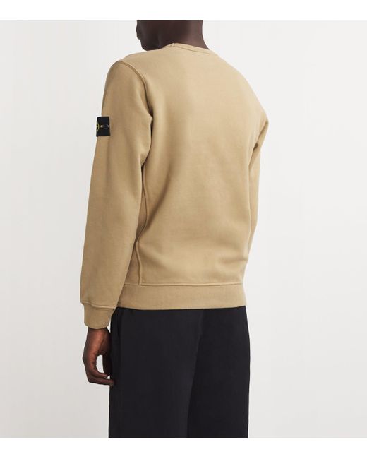 Stone Island Natural Compass Logo Sweatshirt for men