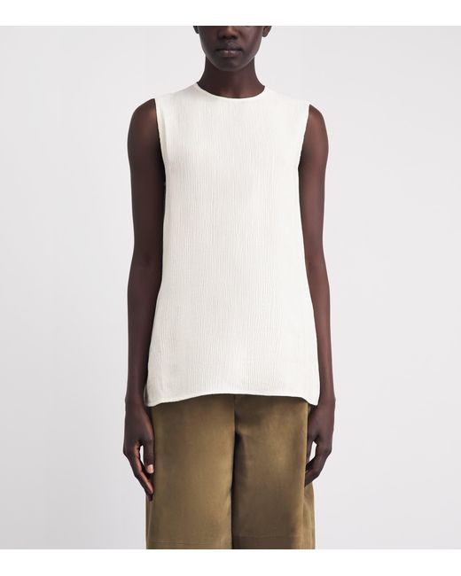 Anine Bing White Malia Tank Top