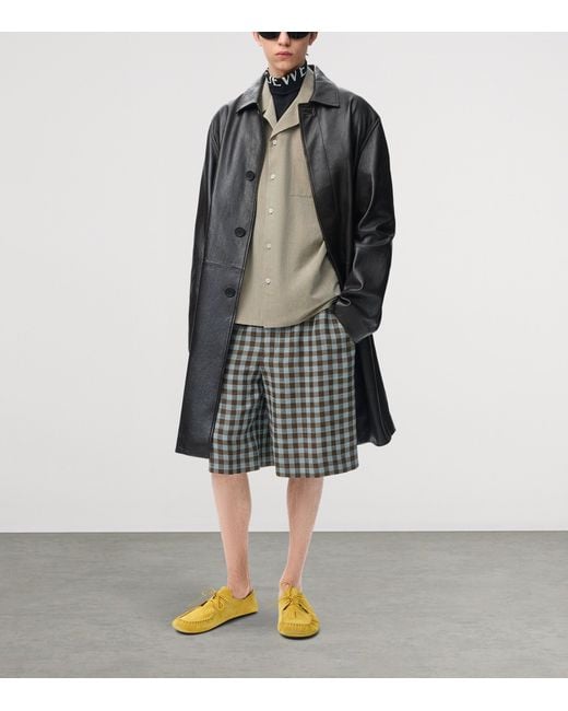 Loewe Gray Wool-Blend Anagram Shirt for men
