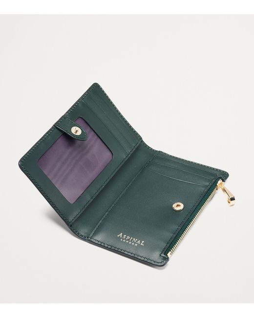 Aspinal Green Small Mayfair Purse