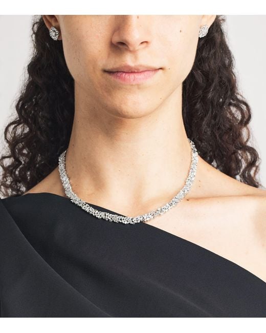 Suzanne Kalan Natural And Diamond Classic Tennis Necklace