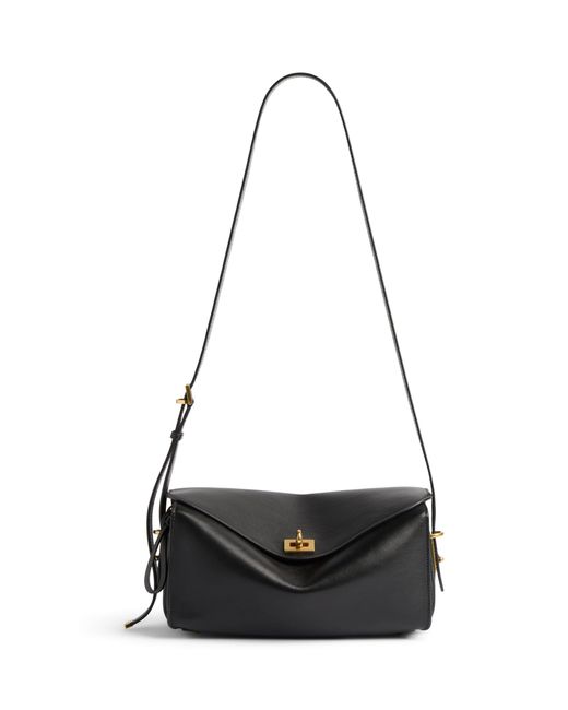 Balenciaga Black Medium Calfskin Le 7 Shoulder Bag