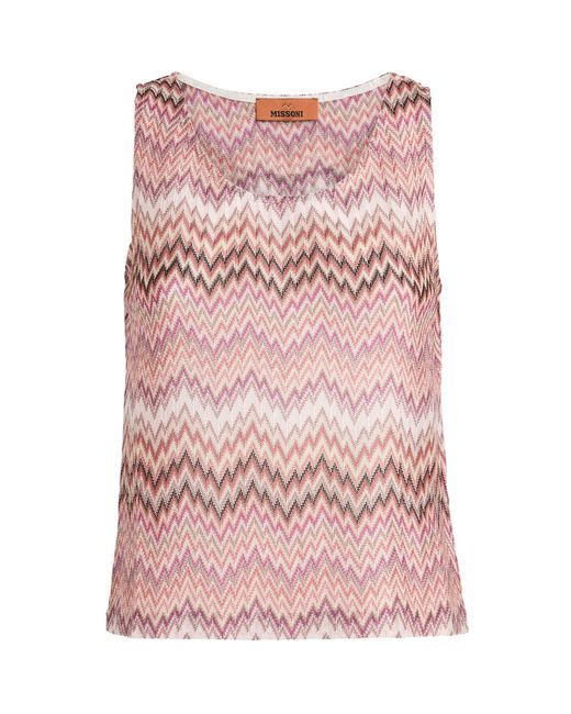 Missoni Pink Zigzag Cami Top
