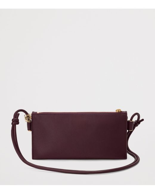 Loewe Purple Leather Joya Pouch