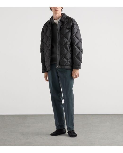 Prada Black Technical Quilted Down Jacket for men