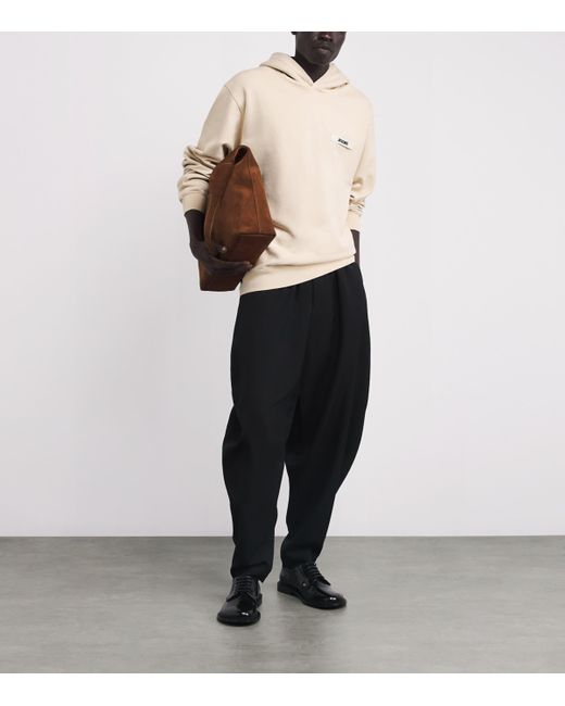 Jacquemus Natural Grosgrain Logo Hoodie for men