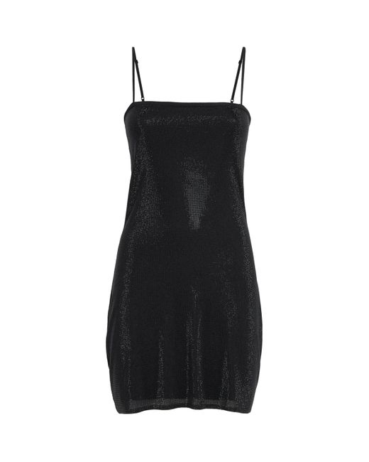 Alexander Wang Black Crystal Mini Dress
