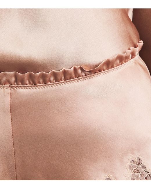 Carine Gilson Natural Silk Cérès Pyjama Shorts