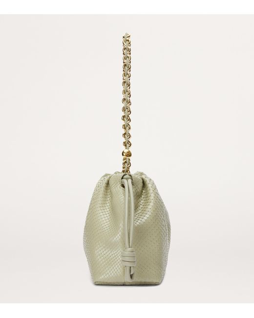 Loewe Metallic Python Flamenco Purse
