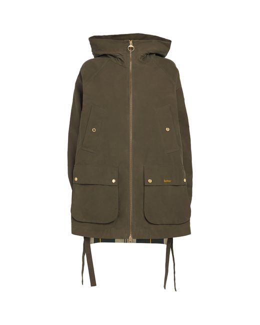 Barbour Green Hooded Middlemarch Parka Coat