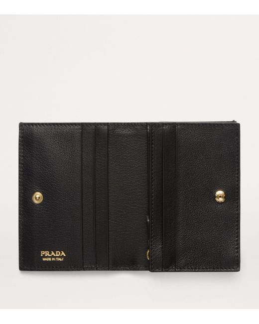 Prada Black Small Leather Wallet