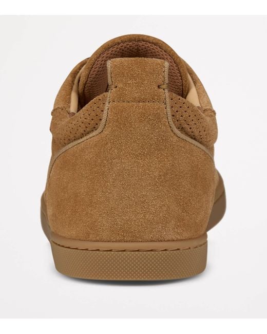 Christian Louboutin Brown Tutti Rui Crosta Suede Sneakers for men