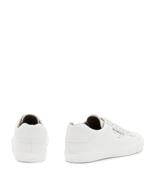 AllSaints White Leather Underground Low-top Sneakers for men
