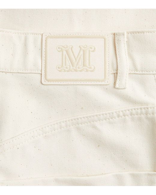 Max Mara White High-waist Baggy Jeans