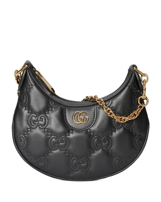 Gucci Black Mini Matelassé Leather Gg Shoulder Bag