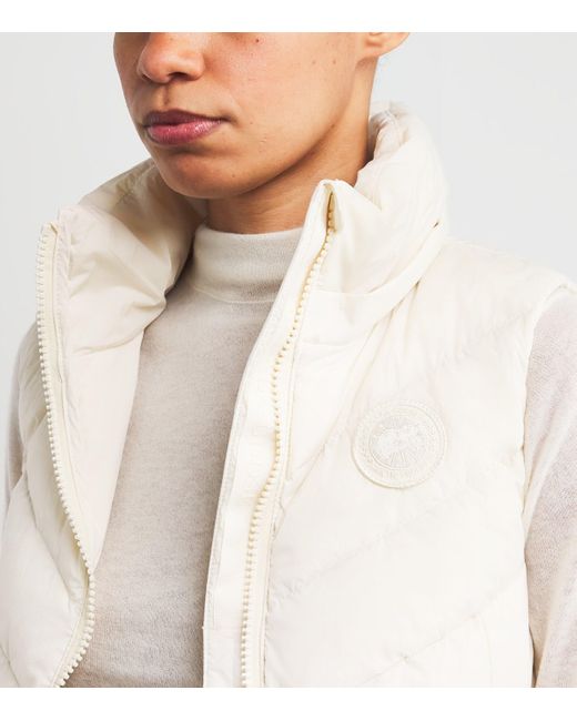 Canada Goose White Water-Repellent Down Clair Gilet