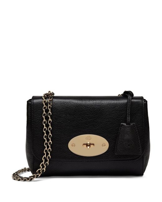 Mulberry Black Leather Lily Shoulder Bag
