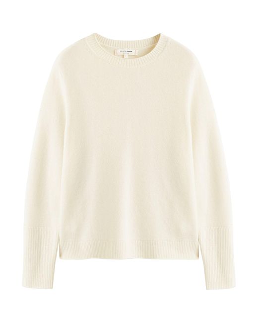 Chinti & Parker Natural Cashmere Crew-neck Sweater